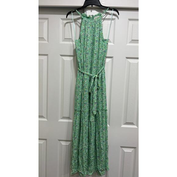 Common Assembly Tiered Maxi Dress Green Floral Womens Size Small Cottage… - Picture 1 of 6